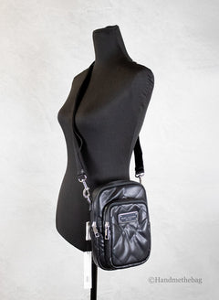 Marc Jacobs Pillow Small Black Quilted Leather Crossbody Bag